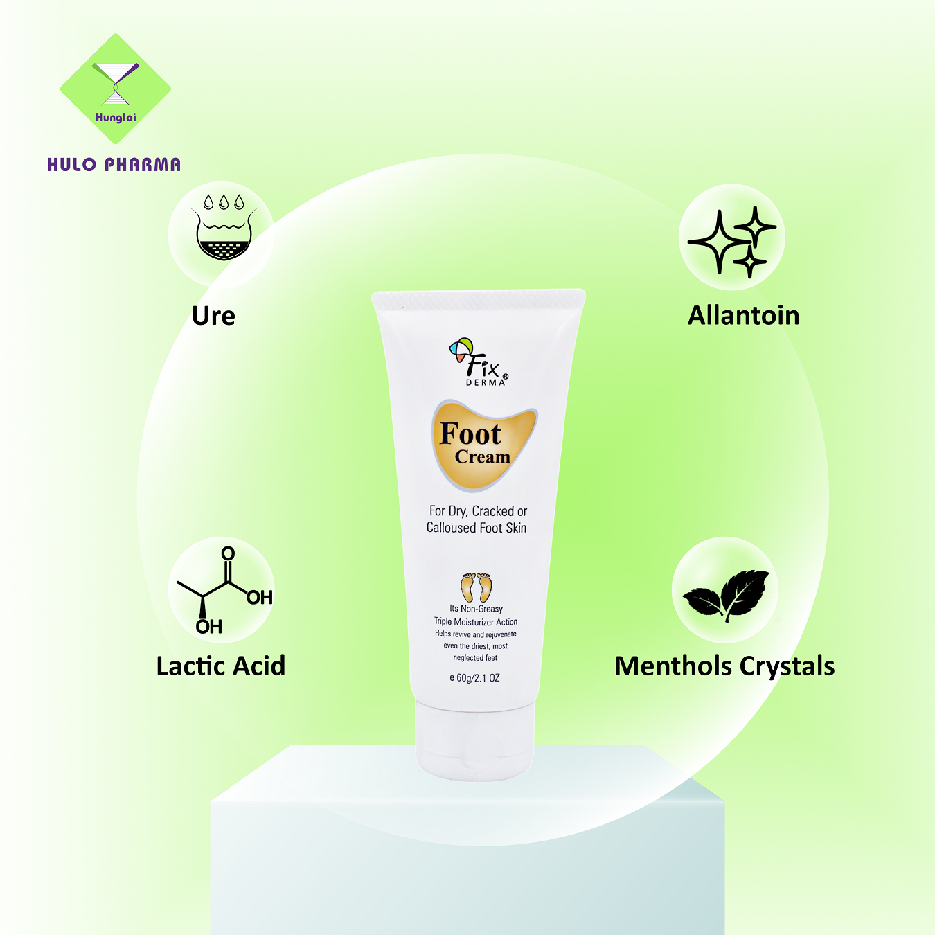 Kem Dưỡng Mềm Mịn, Chống Nứt Nẻ Gót Chân Fixderma Foot Cream - 60gr