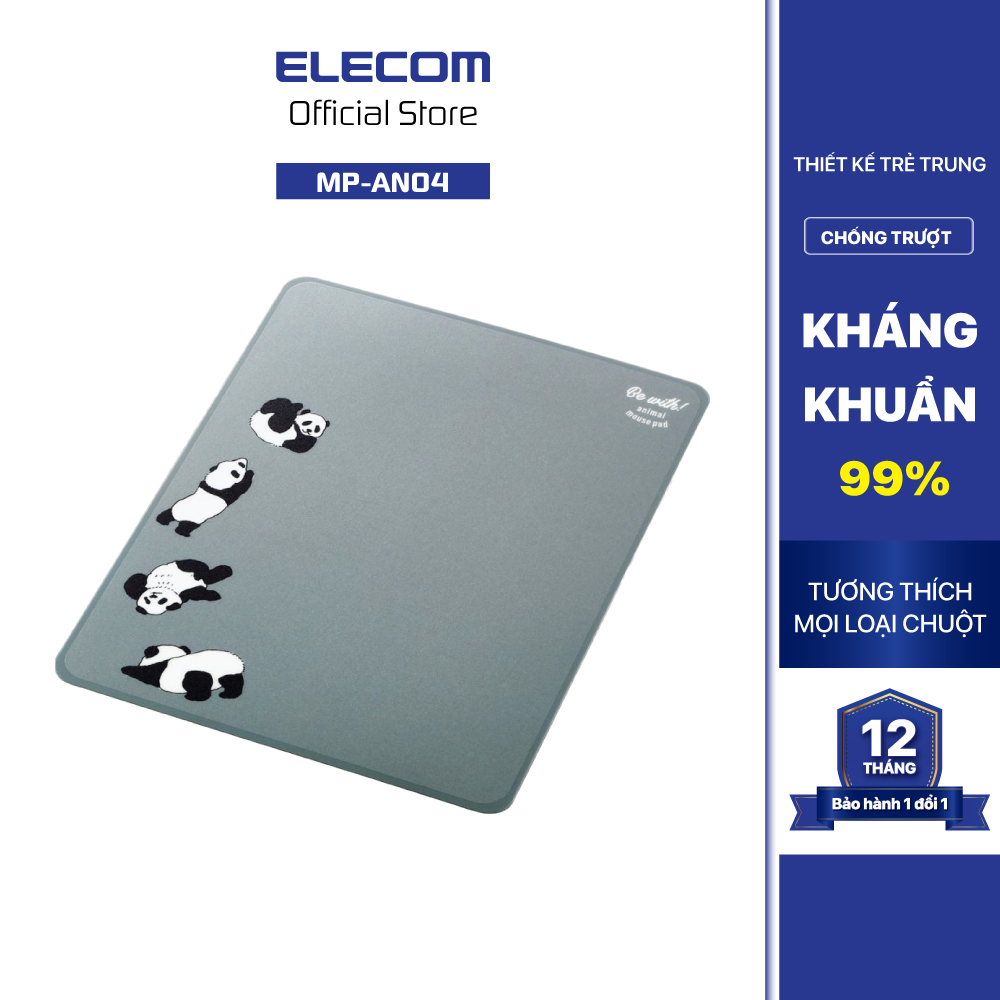 Bàn di chuột kháng khuẩn Animal ELECOM MP-AN04 - Hàng chính hãng