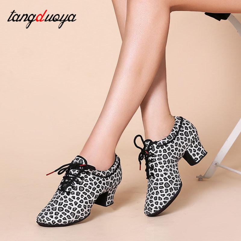 Giày khiêu vũ Latin Latin Giày nữ Jazz Tango Salsa Người phụ nữ hiện đại Giày khiêu vũ Giày khiêu vũ Giày 5cm Giày thể thao nhảy múa Color: 5cm indoor gold Shoe Size: 38