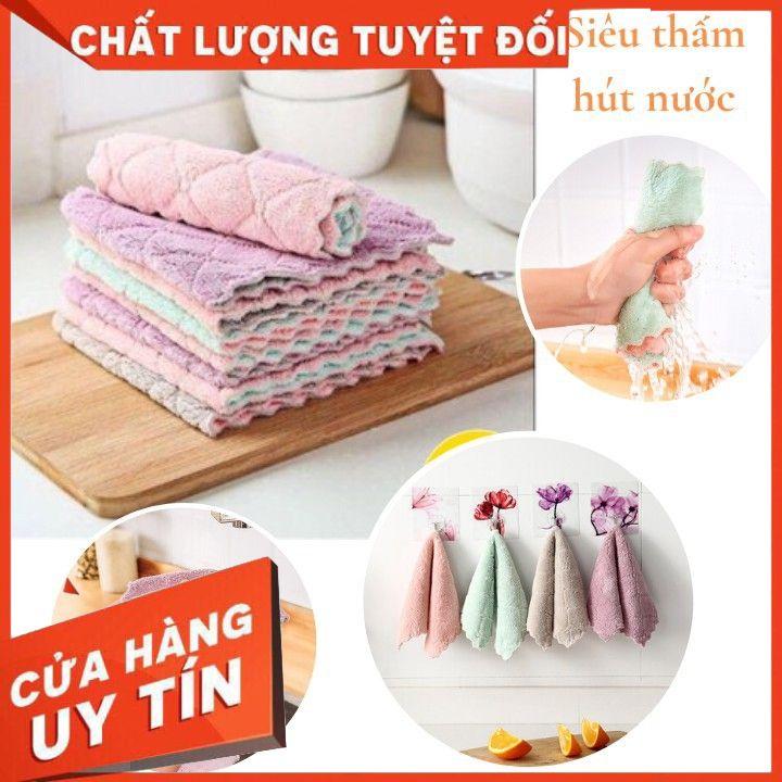 Combo 10 Khăn lau đa năng 2 mặt 2 màu siêu thấm