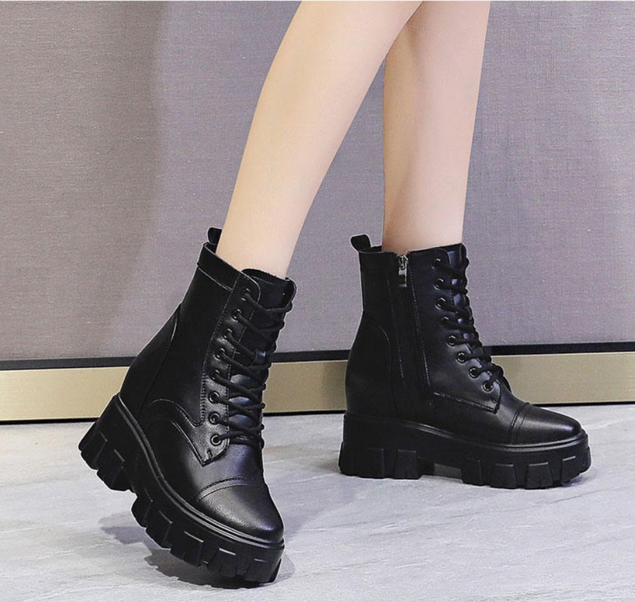 Giày Boots Cao Cấp da thật 10cm PBOD766-4051