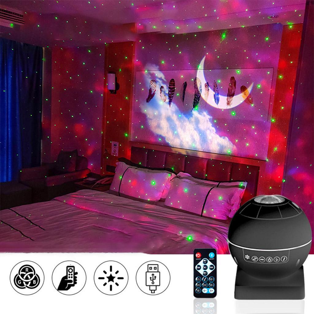 Galaxy Projector Night Light for Bedroom/Party/Home Decor for Kids Black