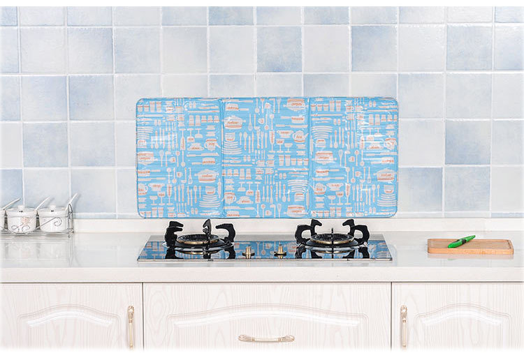 Tấm Chắn Chống Dầu Mỡ Và Gió Họa Tiết Nhiều Hình Cho Bếp Gas