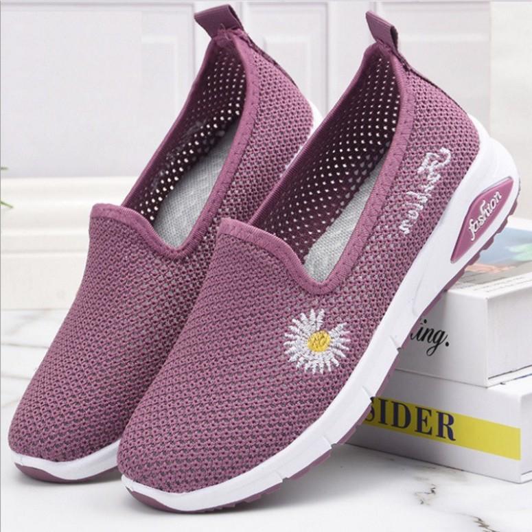 GIÀY LƯỜI NỮ,GIAỲ MỌI NỮ ĐẾ BỆT ,GIAỲ SLIP ON CAO CẤP THOÁNG KHÍ - GN379