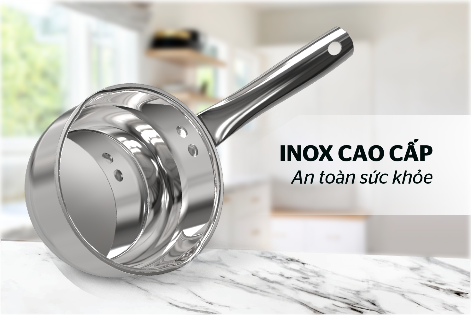 Bộ nồi inox 5 đáy Sunhouse SHG688 - Hàng Chính Hãng