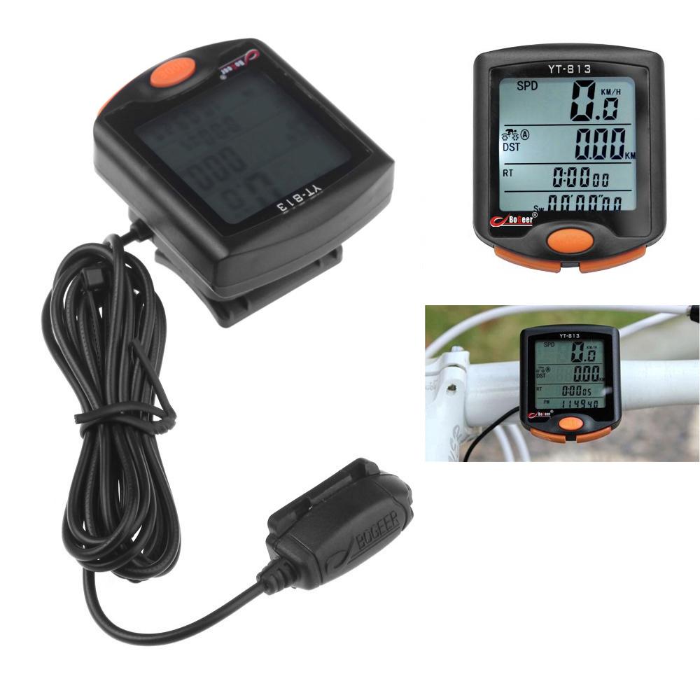 Máy cảm biến đo tốc độ cho xe đạp màng LCD BoGeer YT-813 chống nước