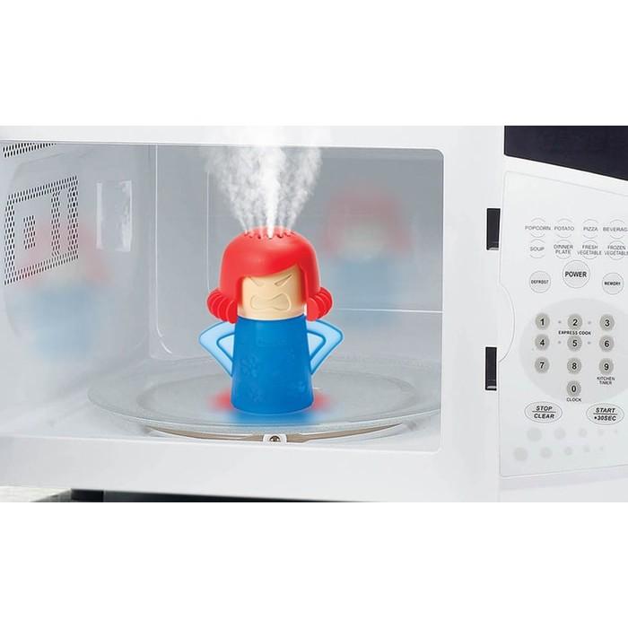 Búp bê Angry Mama phun hơi nước vệ sinh lò vi sóng làm sạch khử mùi hôi nhiều màu