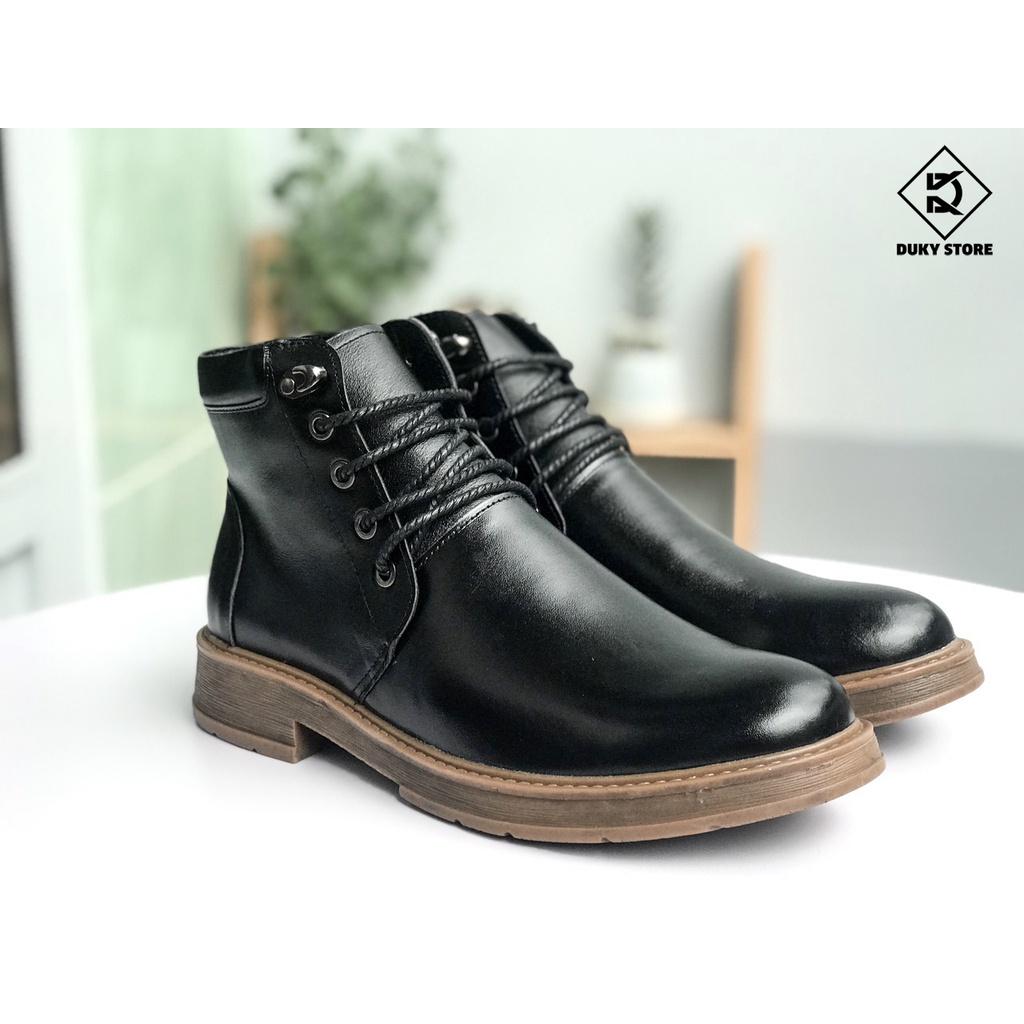 (Bảo hành 12 tháng) Boot nam da bò thật - Duky store