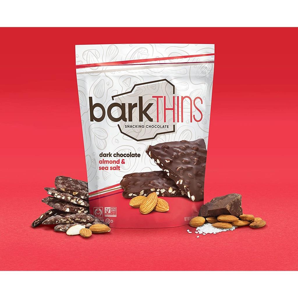 SOCOLA ĐEN HẠT HẠNH NHÂN - MUỐI BIỂN barkTHINS Dark Chocolate Almond with Sea Salt, 133g (4.7oz)