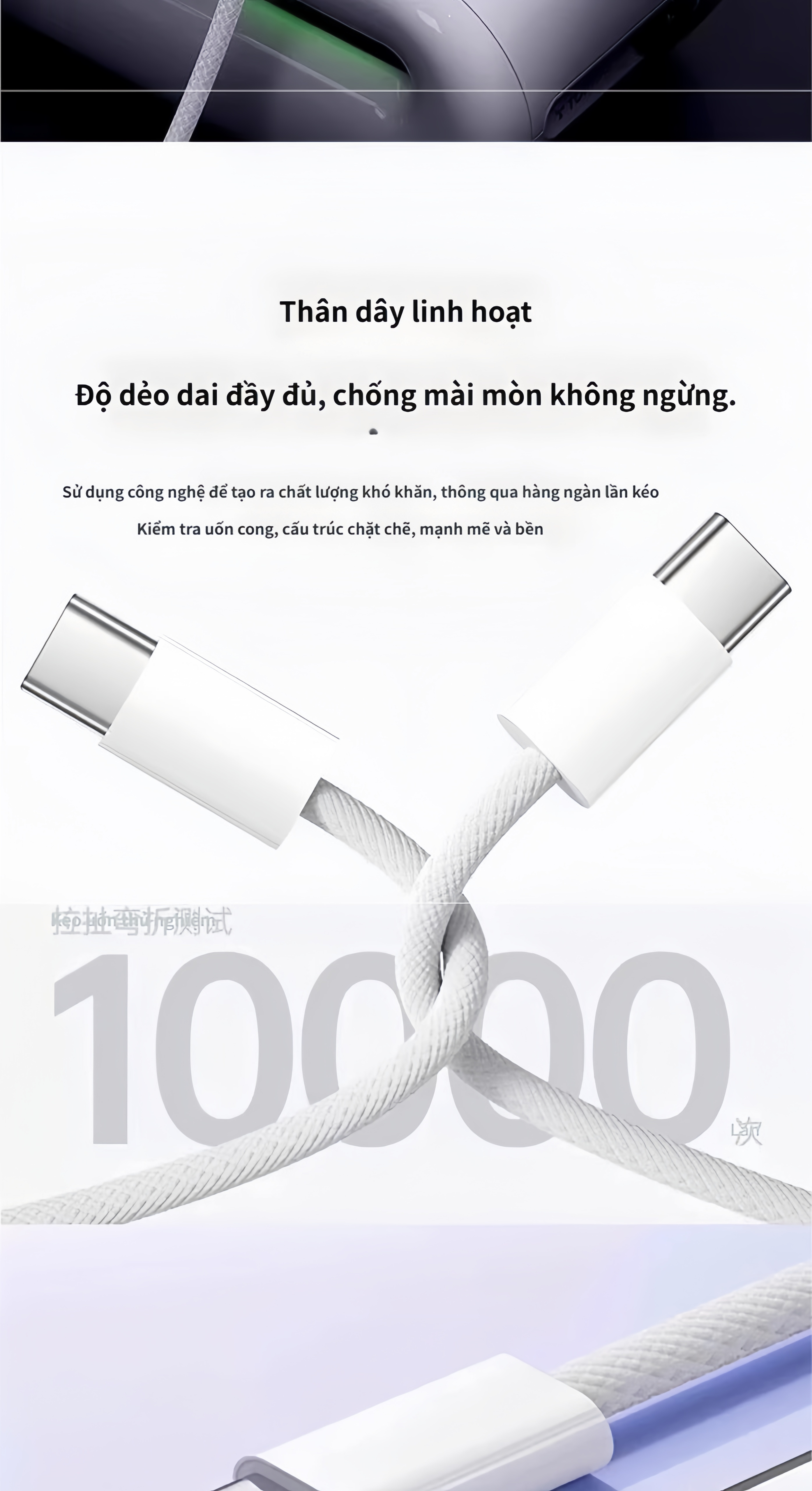 Bộ dây và củ sạc nhanh 35w type C dùng cho IP 17, 16, 15, Galaxy Note10 Plus, S20 Ultra và các dòng điện thoại dùng chung cổng Type C - Hàng nhập khẩu