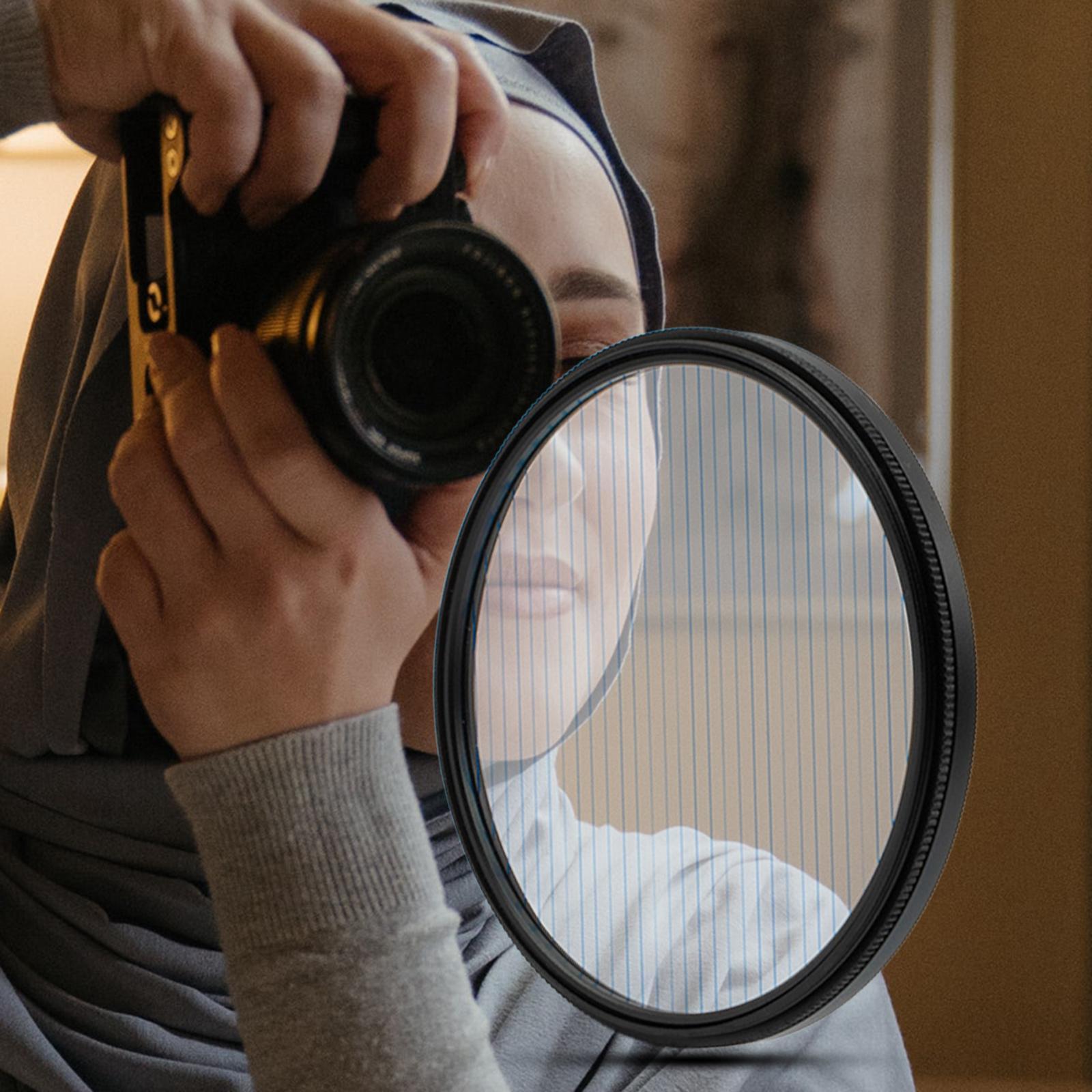 Blue Streak Filter W/Rotating  Effects Filter for DSLR Cinematice Video 58mm