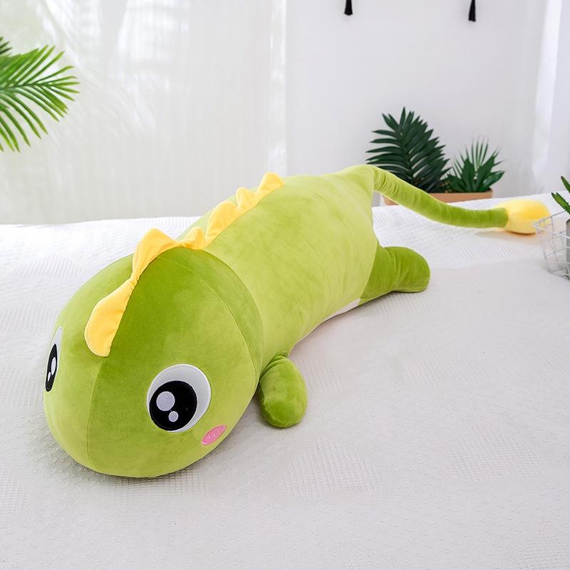 Gấu bông khủng long đuôi tim gối ôm hình thú cho bé kích thước 55cm - 70cm