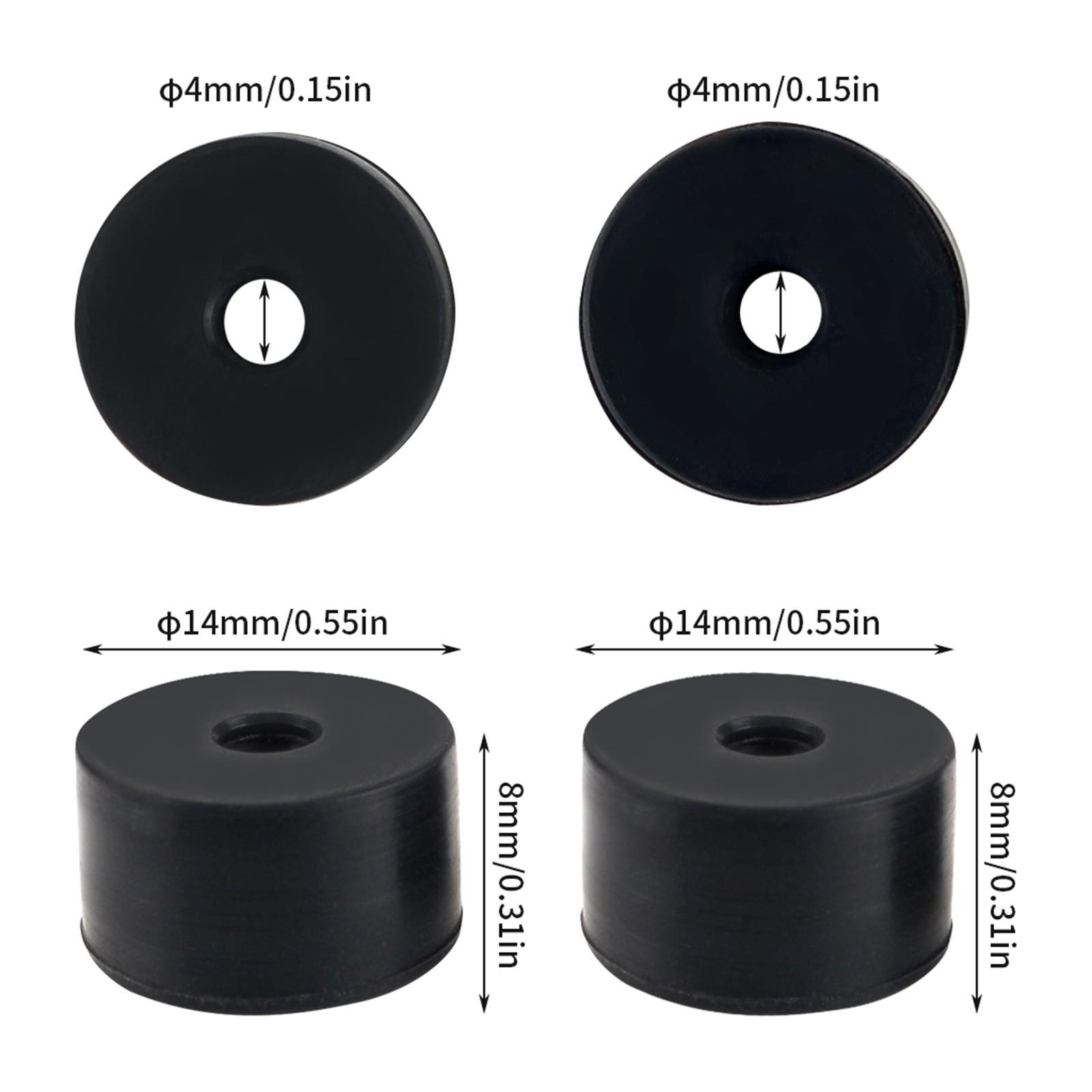 Rubber Leveling Solid Bed Mount Damping Black for R2 Replace
