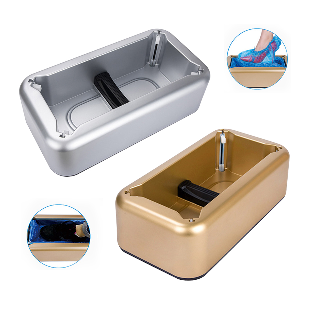 Máy bọc giày siêu tiện lợi cho bạn, với lò xo cơ học sẽ bung túi bọc khi bạn đặt giày vào