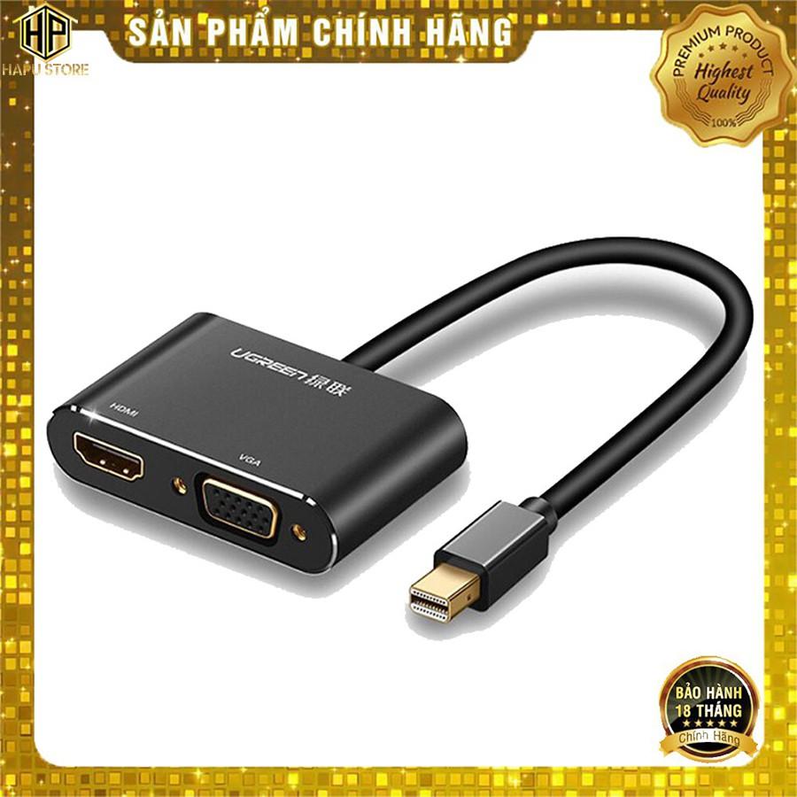 Cáp chuyển đổi Mini DisplayPort sang HDMI - VGA Ugreen 20422 chính hãng -Hàng Chính Hãng