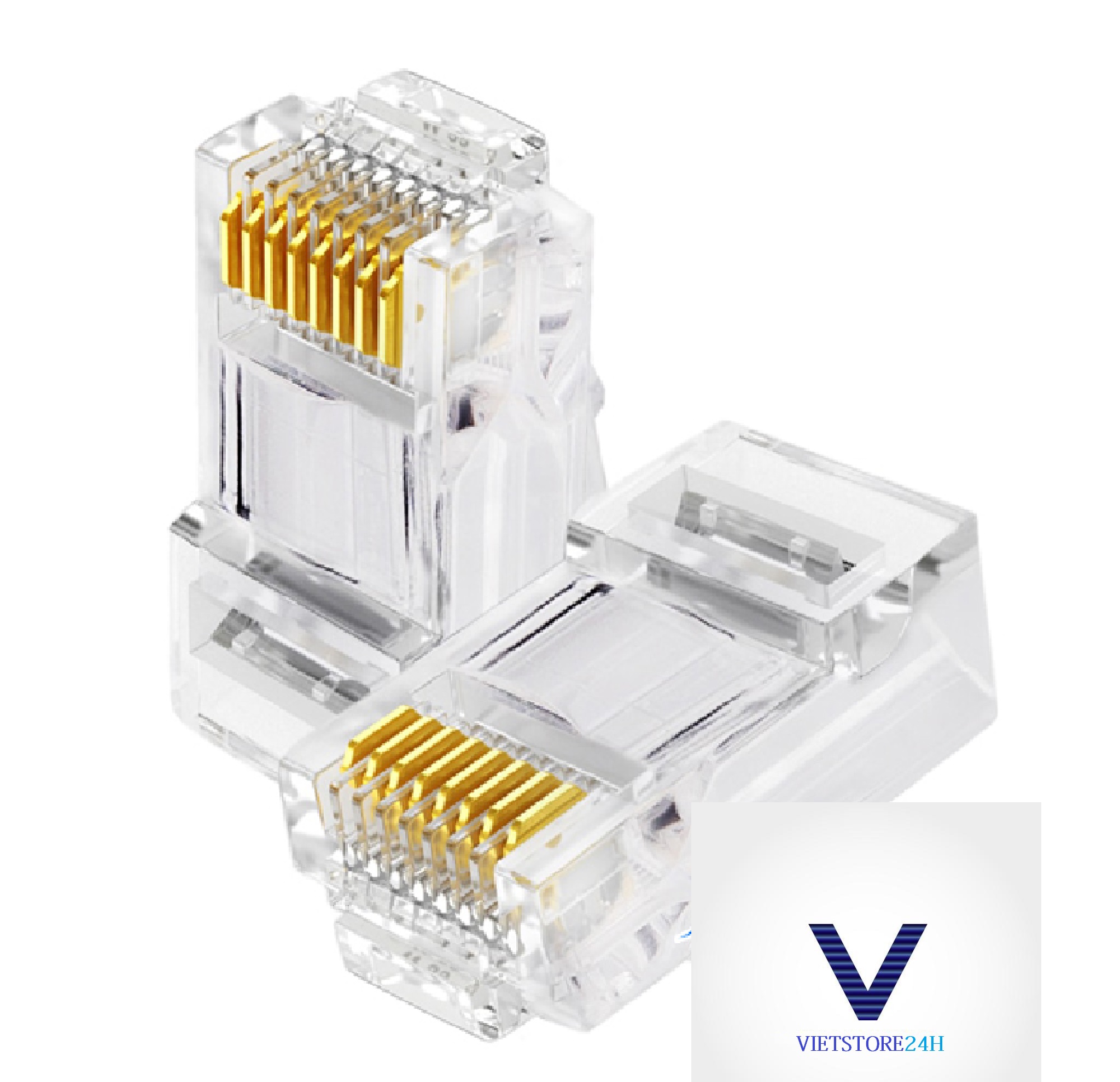 Đầu Mạng VP-Link CAT5E Xuyên Thấu RJ45 (100pcs) - Hàng chính hãng