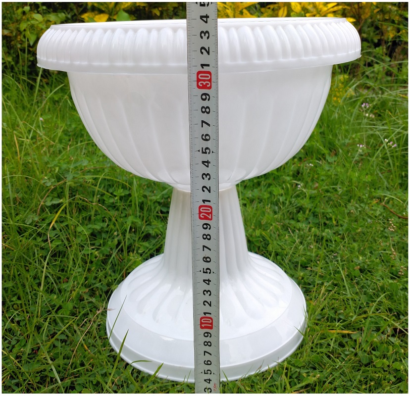 3 Chậu LY nhựa kèm ĐẾ tách rời, trồng hoa, cây cảnh, sen... Size1 , Kt: 30x33