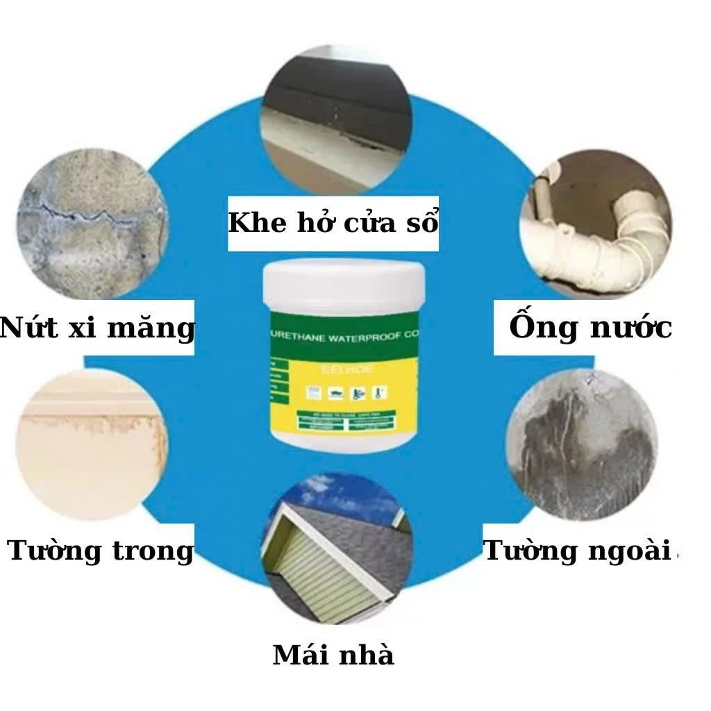 Siêu Keo Quét Trong Suốt Nhật Bản Chống Thấm Mạch Gạch 300G, Vá Vết Nứt Bề Mặt Nhanh Chóng