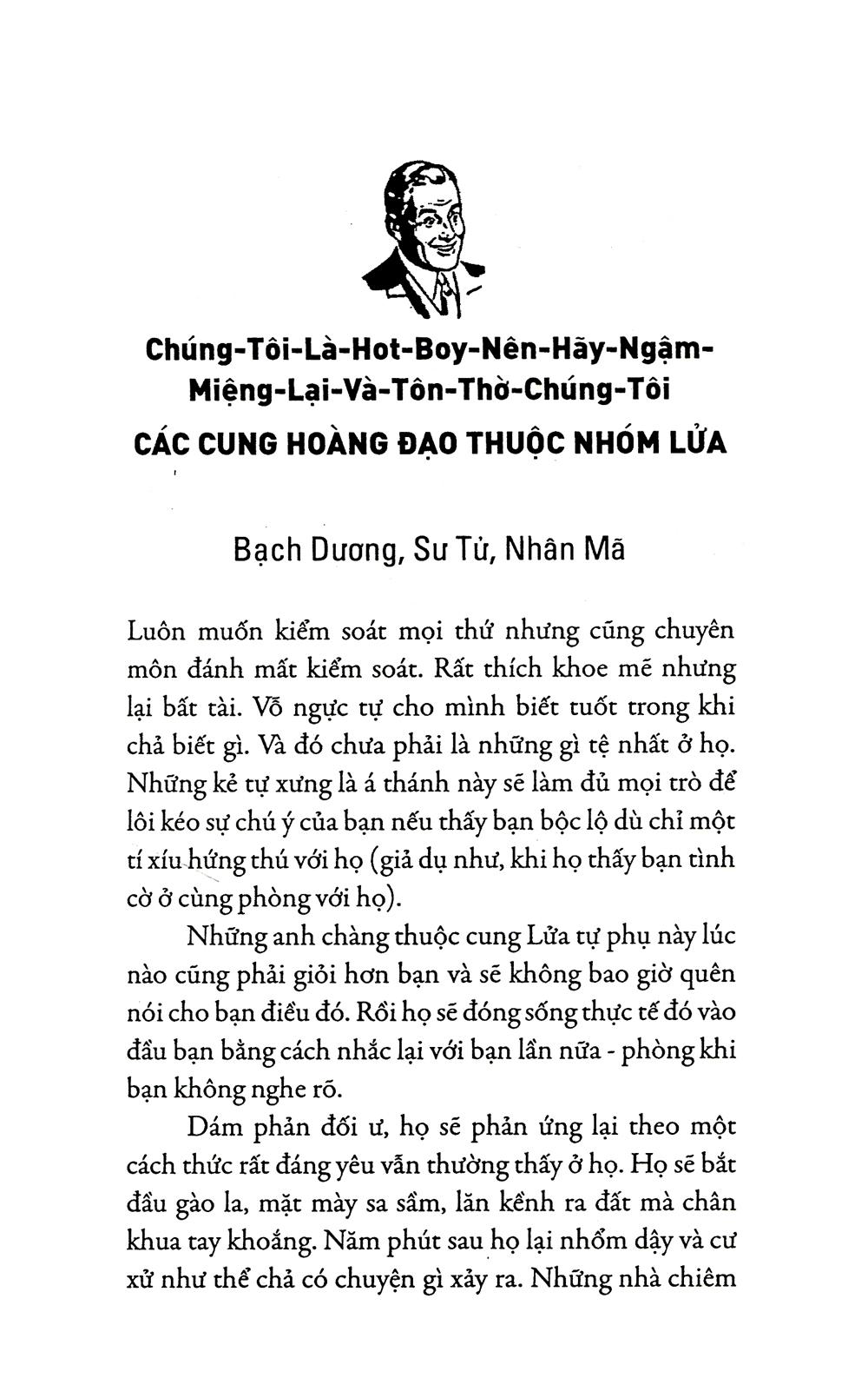 Sách Lật Mặt Đàn Ông Qua Cung Hoàng Đạo