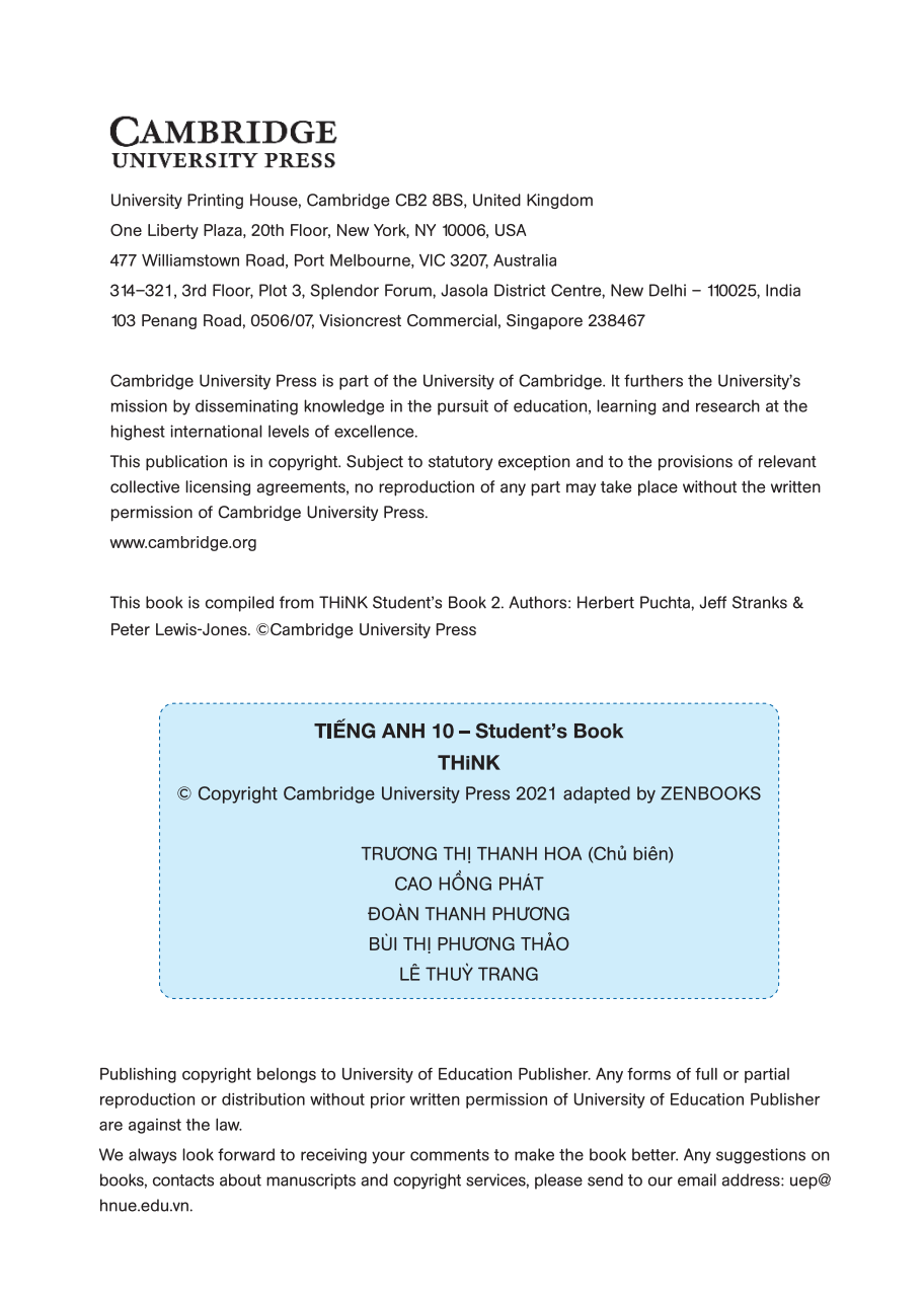 Tiếng Anh 10 Think - Workbook - ảnh 15