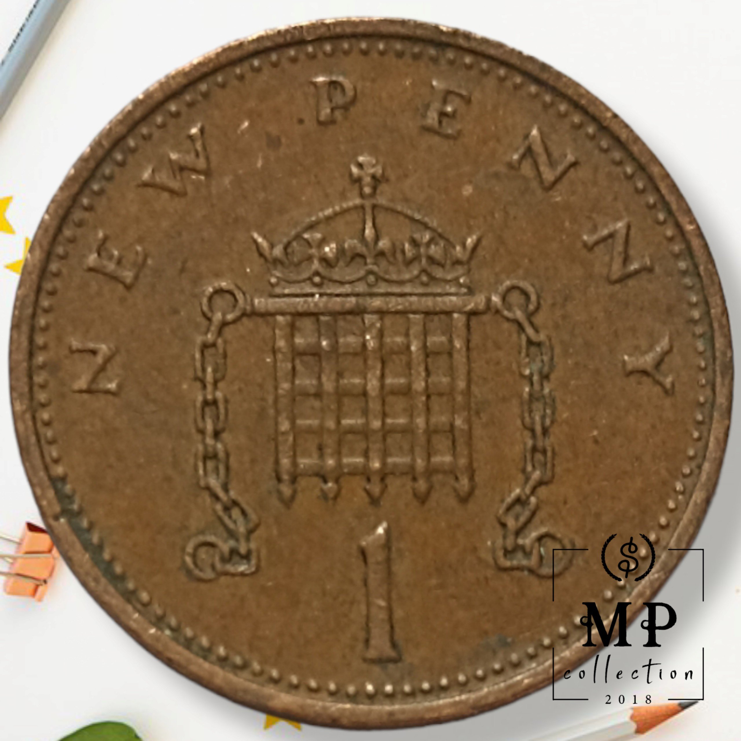 Đồng xu United Kingdom 1 New Penny 1971-1981