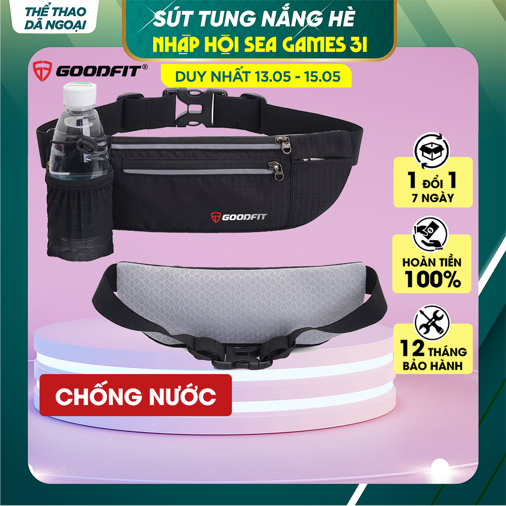 Đai đeo chạy bộ GoodFit, túi đeo hông chạy bộ chống nước, đai đeo điện thoại chạy bộ GoodFit GF108RB