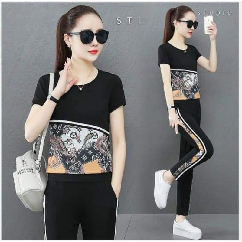 SÉT BỘ THỂ THAO PHỐI HỌA TIẾT