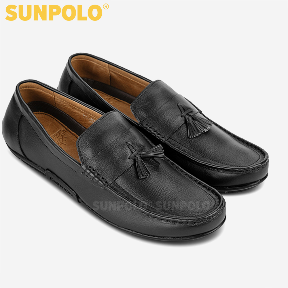 Giày Mọi Nam Da Bò SUNPOLO SUKT2581
