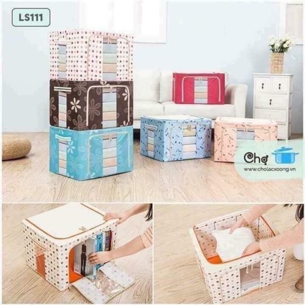 Túi đựng quần áo,hộp đựng đồ, chất liệu vải khung thép chịu lực loại lớn đa năng chống ẩm mốc