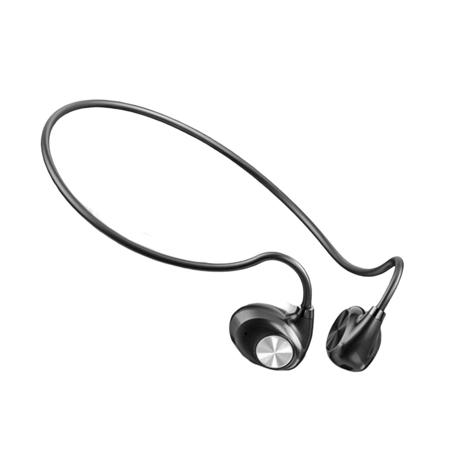 Earphone with Microphone Sports Hiking Headphone Black