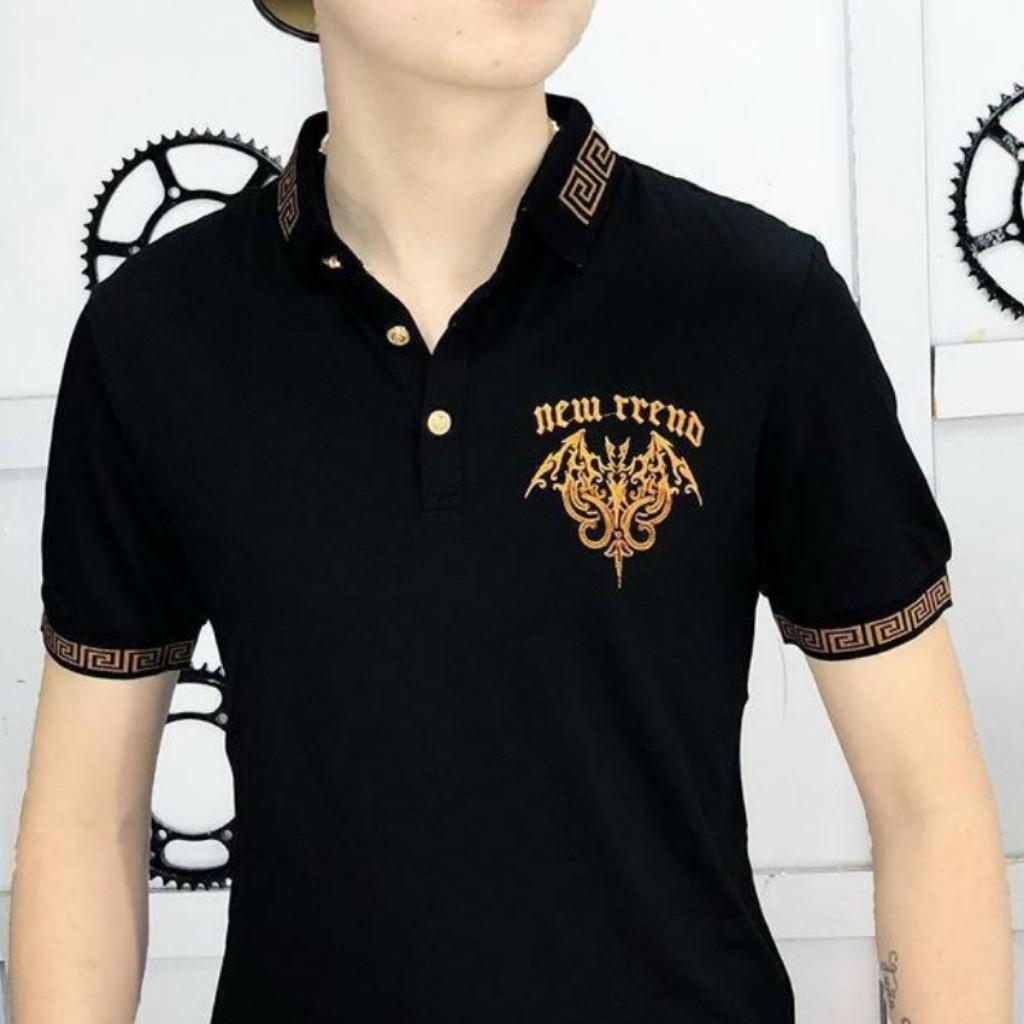Áo Thun Nam Có Cổ Phối Chữ KT02 Thời Trang Top Fashion Shop Chất Liệu Thun Thoáng Mát Thấm Hút Mồ Hôi Tốt