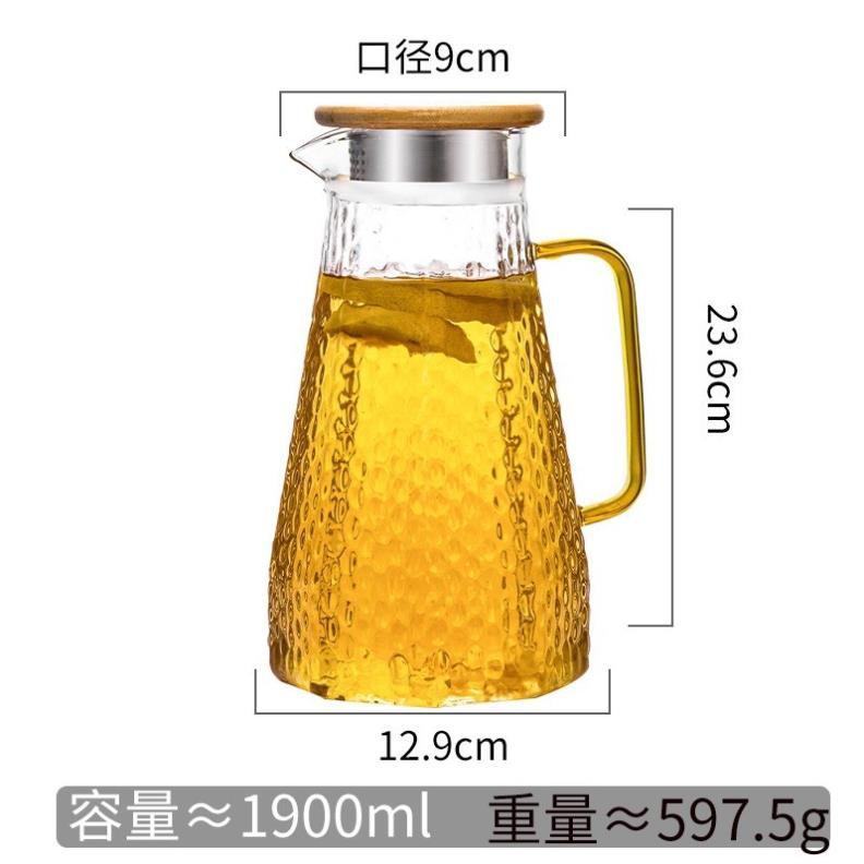 (HÀNG ĐẸP) Bình nước thuỷ tinh dung tích 1600ml