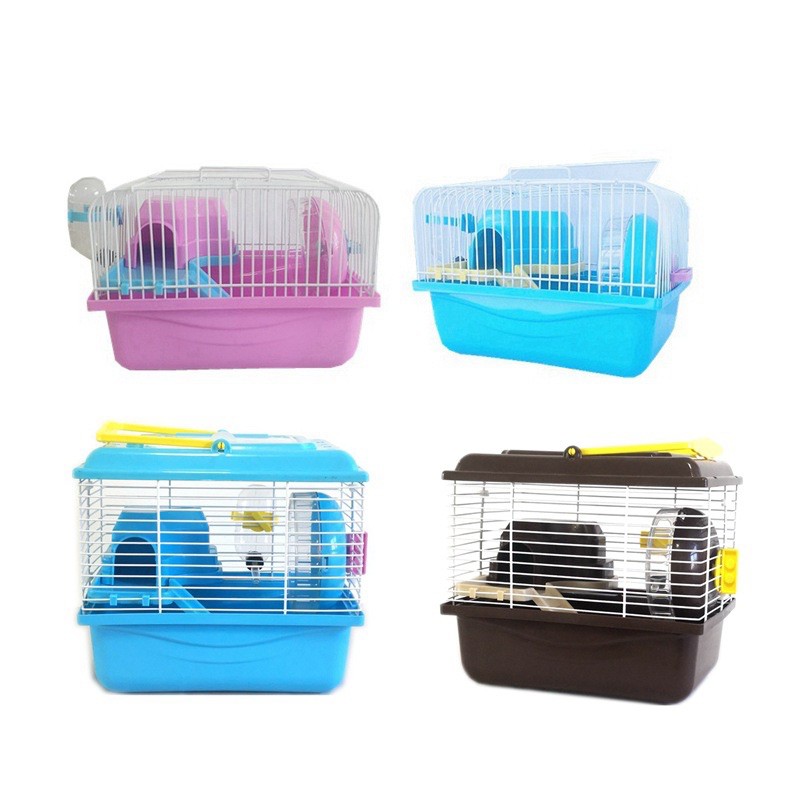 Lồng xách tay 1 tầng full phụ kiện cho Hamster