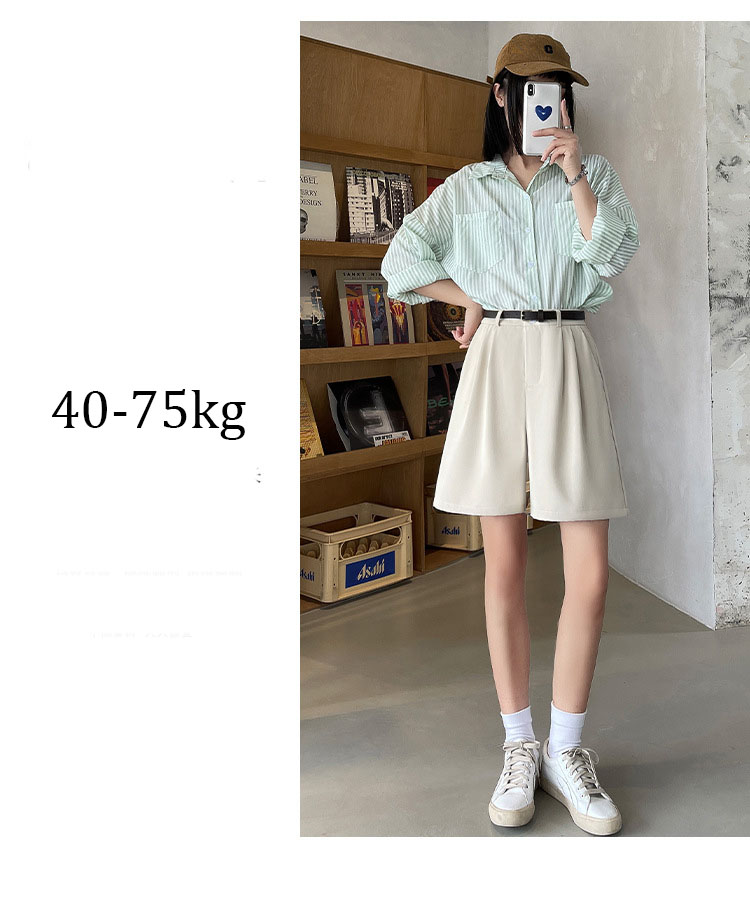 Quần short cạp cao ống rộng thời trang mùa hè dành cho nữ mã D72050