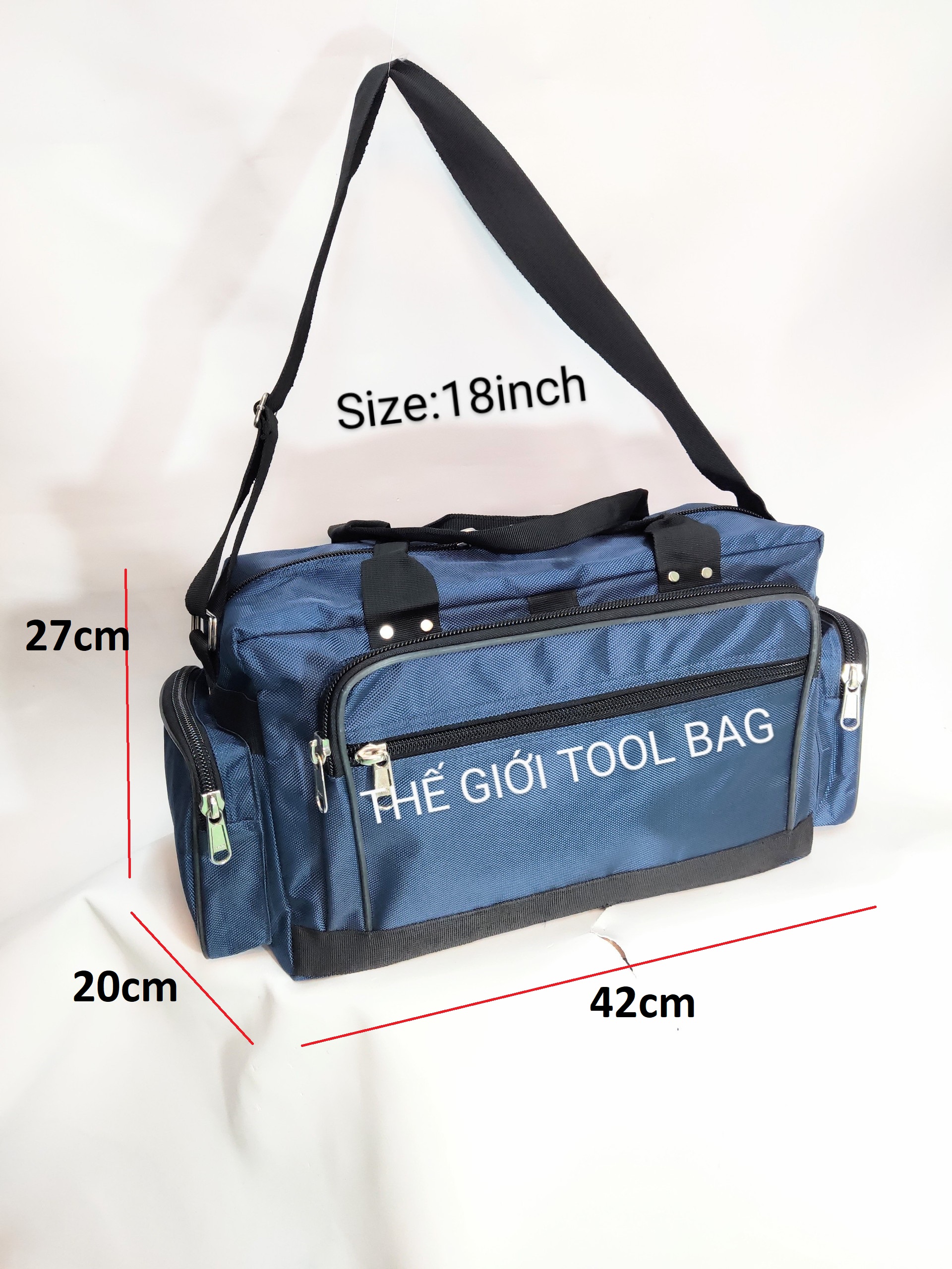 Túi đựng đồ nghề size 18inch Blue siêu cao cấp