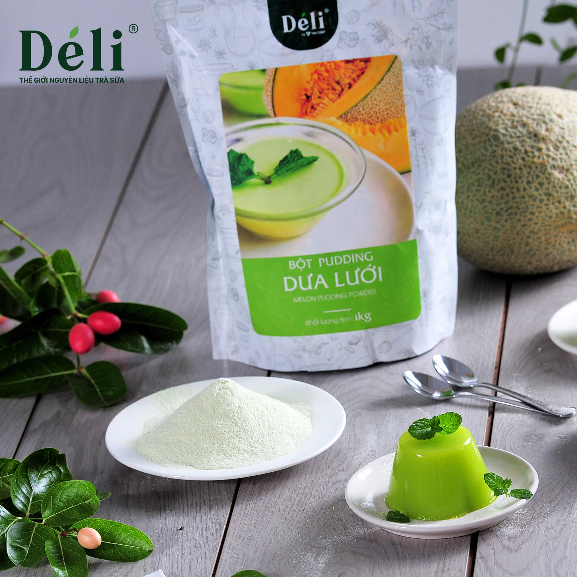 Pudding dưa lưới Déli