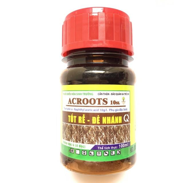 Thuốc điều hoà sinh trưởng ACROOTS - NAA, tốt rễ, nhanh đẻ nhánh, lọ 100ml