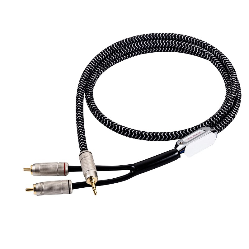 Dây Loa 3.5 ra 2 Đầu RCA (Hoa Sen) Audiomeca SW-1290 - Hàng Chính Hãng