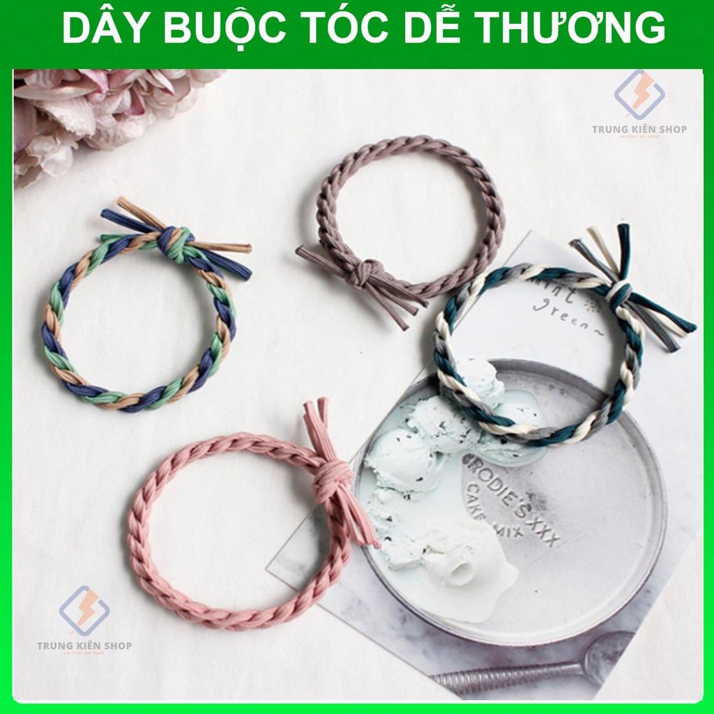 DÂY THUN CỘT TÓC BUỘC TÓC NỮ HOA CÚC ĐẸP DỄ THƯƠNG - Hàng Tặng kèm - màu ngẫu nhiên