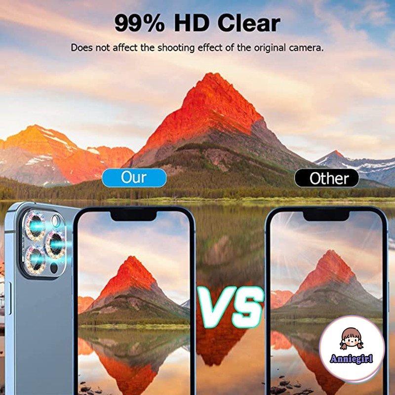 Kính Cường Lực Bảo Vệ Ống Kính Máy Ảnh Màu Hồng Cho IPhone 14 Pro Max 11 12 13 Pro Max