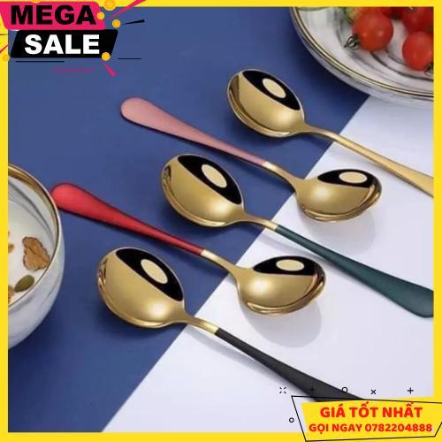 Set 5 Thìa Mạ Vàng Sang Trọng - Giao Hàng Toàn Quốc