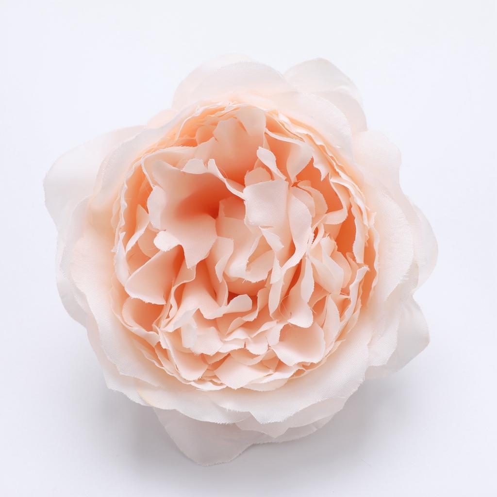 10Pcs Artificial Peony Silk Flower Head Home Wedding Decor Champagne