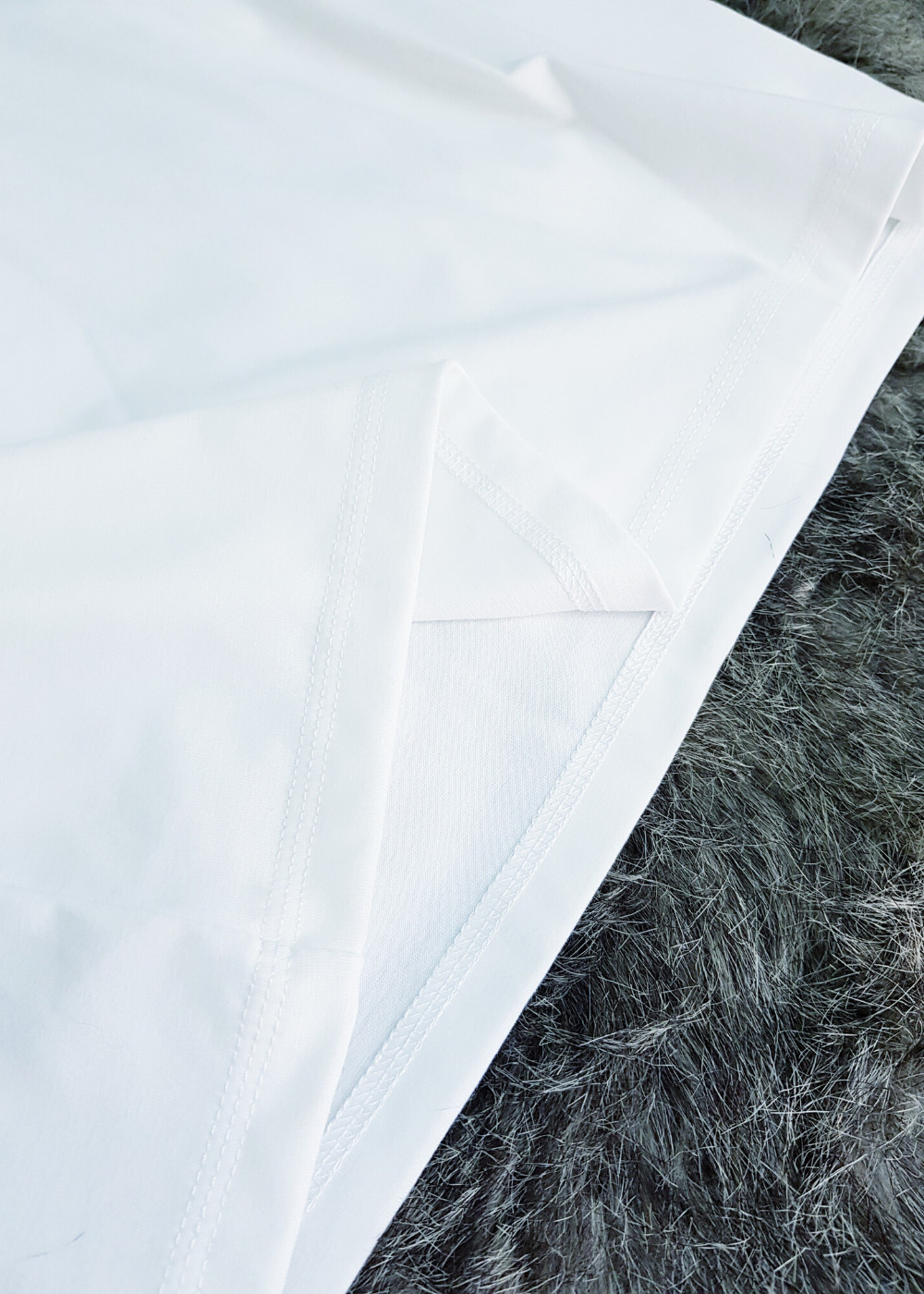 Áo thun nam nữ 80% Cotton White09