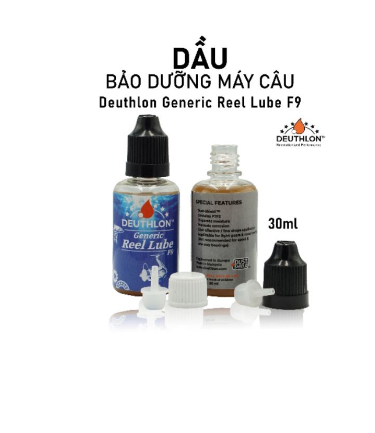 DẦU MỠ BẢO TRÌ MÁY CÂU CÁ DEUTHLON / MỠ NHÔNG / MỠ NỀN / MỠ DRAG / DẦU GENERIC REEL F9