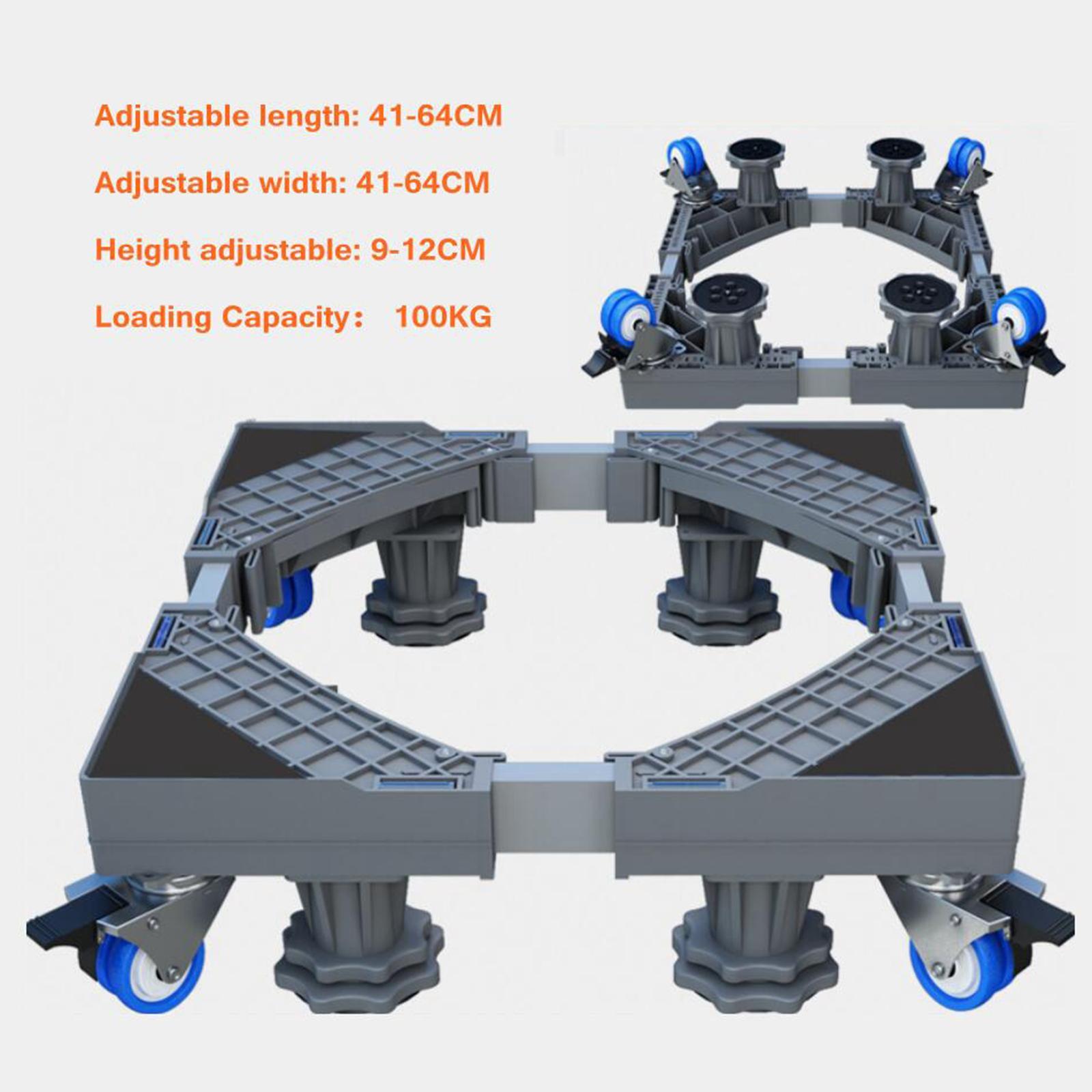 Washing Machine Stand Mobilbe Base Roller for Washer Dryer Style 1 Gray