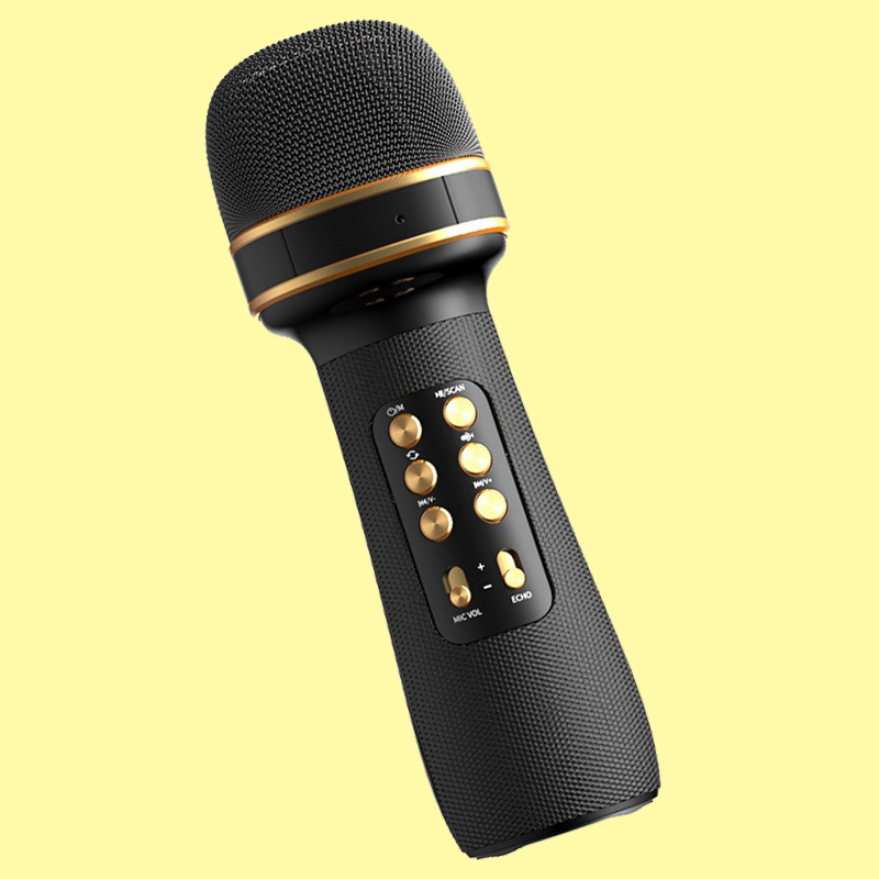 Micro karaoke Bluetooth kèm Loa nhập khẩu cao Cấp Cắm thẻ nhớ, usb, line 3.5mm  3 trong 1 Hàng chính hãng