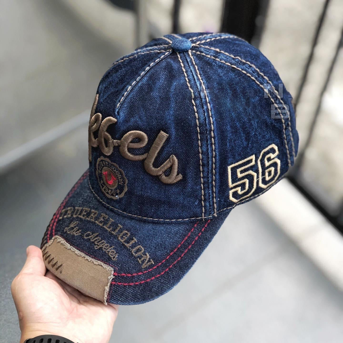 Nón kết, mũ lưỡi trai Ông địa Rebels vải jeans form chuẩn siêu đẹp (Ảnh thật)