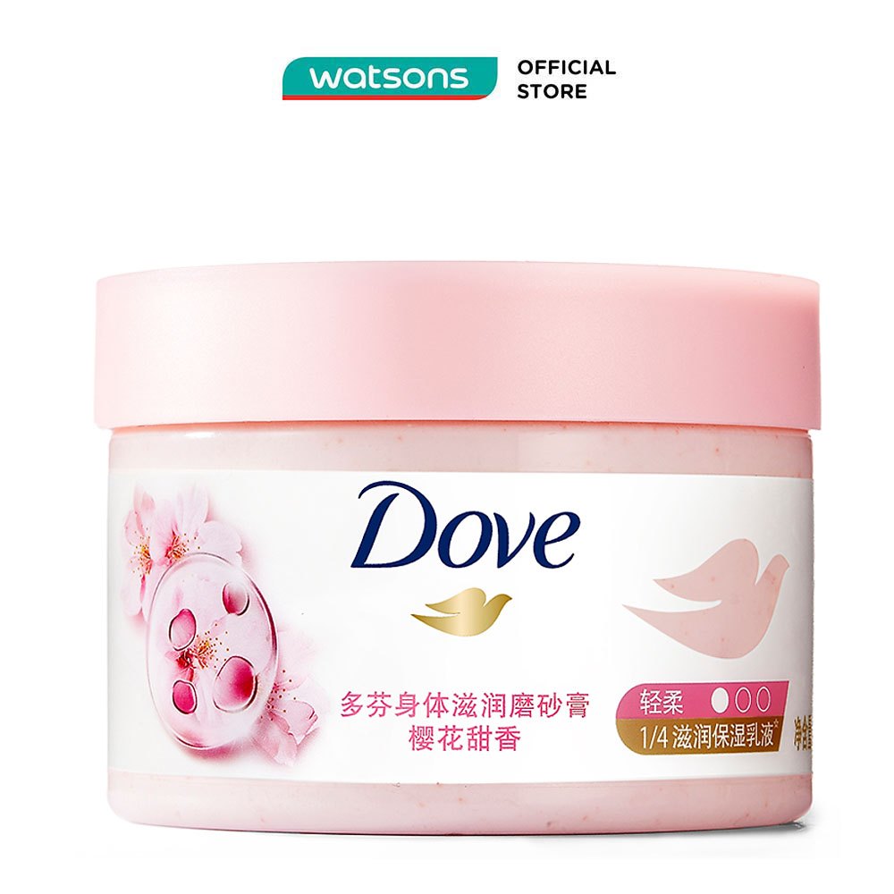 Tẩy Tế Bào Chết Dưỡng Ẩm Toàn Thân Dove Hương Hoa Anh Đào 298g