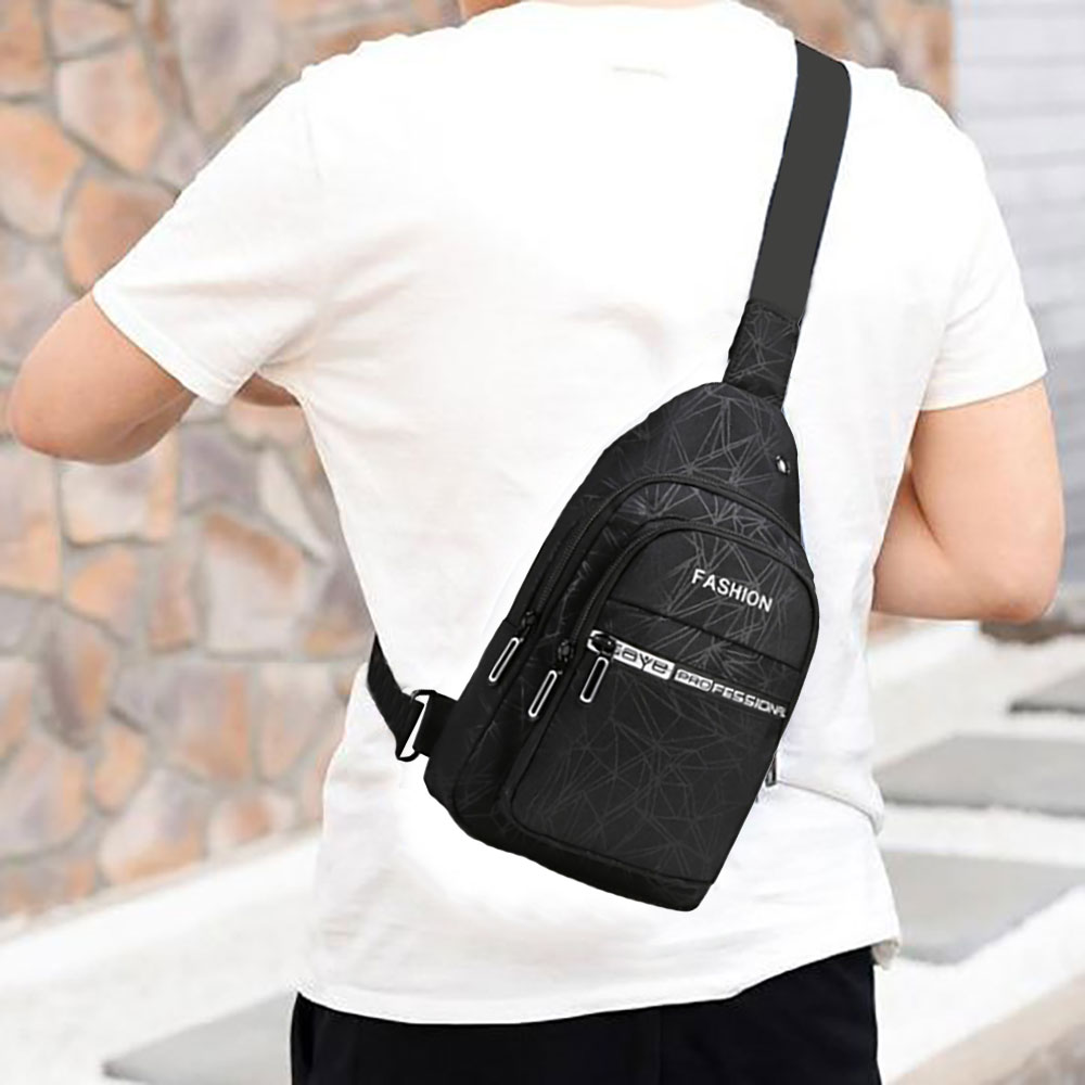 Túi đeo chéo vải Canvas T0176 unisex nam nữ phong cách trẻ trung đường phố