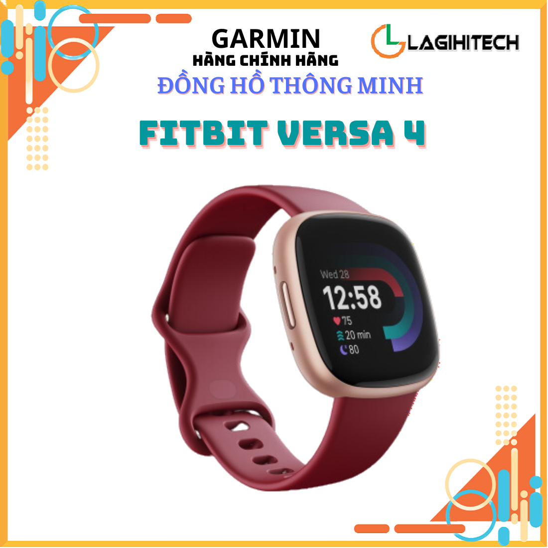 Đồng Hồ Thông Minh Fitbit Versa 4 - Hàng Chính Hãng FPT